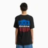 Camiseta gráfica de manga corta con escudo Americana Camiseta gráfica de manga corta con escudo Americana