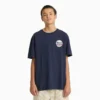 Camiseta gráfica de pantalón corto con insignia Americana