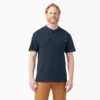 Camiseta Henley de manga corta de tejido grueso