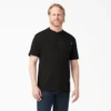 Camiseta Henley de manga corta de tejido grueso