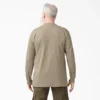 Camiseta Henley de manga larga de tejido grueso Camiseta Henley de manga larga de tejido grueso