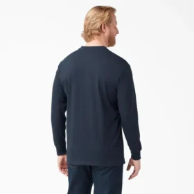 Camiseta Henley de manga larga de tejido grueso