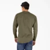 Camiseta Henley de manga larga de tejido grueso jaspeado