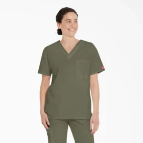 Camiseta médica unisex con cuello en V de Eds Signature Camiseta médica unisex con cuello en V de Eds Signature