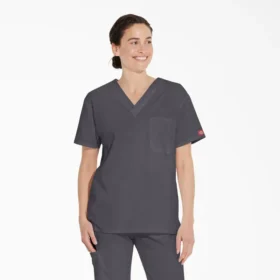 Camiseta médica unisex con cuello en V de Eds Signature Camiseta médica unisex con cuello en V de Eds Signature