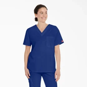 Camiseta médica unisex con cuello en V de Eds Signature