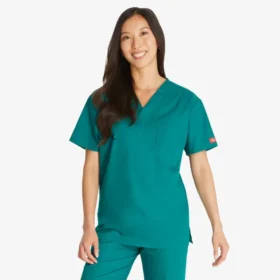 Camiseta médica unisex con cuello en V de Eds Signature Camiseta médica unisex con cuello en V de Eds Signature