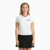 Camiseta Plainville Ringer para mujer