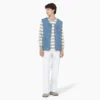 Chaleco de denim con cremallera frontal