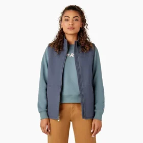 Chaleco de lona de algodón para mujer con forro polar Chaleco de lona de algodón para mujer con forro polar