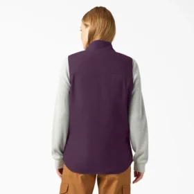 Chaleco de lona de algodón para mujer con forro polar Chaleco de lona de algodón para mujer con forro polar