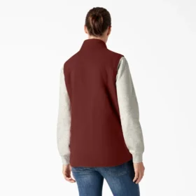Chaleco de lona de algodón para mujer con forro polar Chaleco de lona de algodón para mujer con forro polar