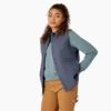 Chaleco de lona de algodón para mujer con forro polar Chaleco de lona de algodón para mujer con forro polar