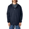 Chaqueta con capucha de nailon y forro polar