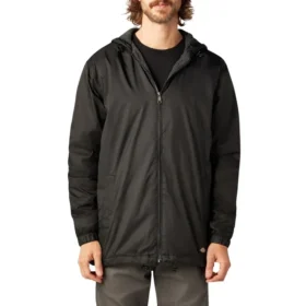 Chaqueta con capucha de nailon y forro polar