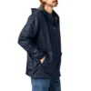 Chaqueta con capucha de nailon y forro polar