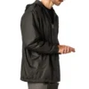 Chaqueta con capucha de nailon y forro polar Chaqueta con capucha de nailon y forro polar