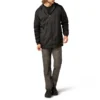 Chaqueta con capucha de nailon y forro polar Chaqueta con capucha de nailon y forro polar