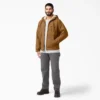 Chaqueta con capucha y forro polar de pelo largo