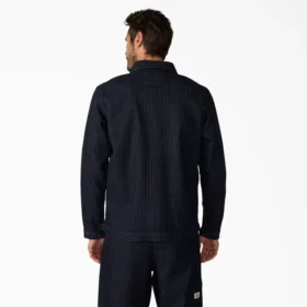 Chaqueta de denim Barn con diseño en espiga y ribete