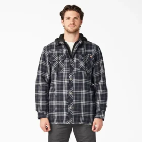 Chaqueta de franela con capucha