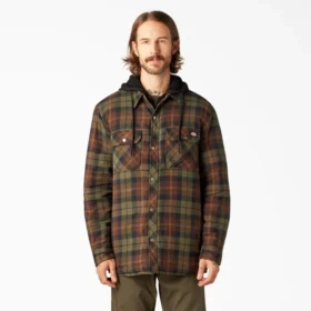 Chaqueta de franela con capucha