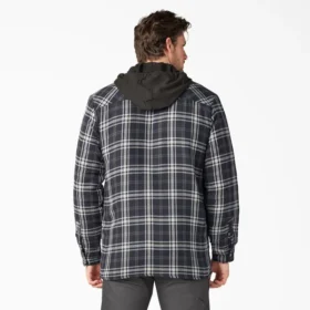 Chaqueta de franela con capucha