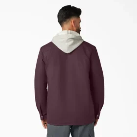 Chaqueta de franela con capucha