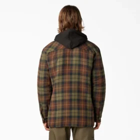 Chaqueta de franela con capucha