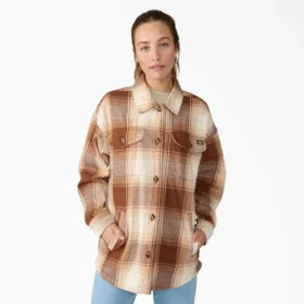 Chaqueta de franela para mujer