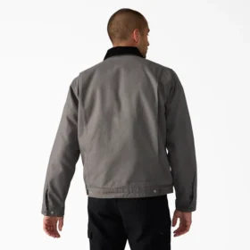 Chaqueta de lona de algodón con forro de manta