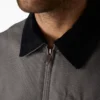 Chaqueta de lona de algodón con forro de manta