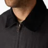 Chaqueta de lona de algodón con forro de manta