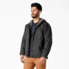 Chaqueta de lona de algodón con forro polar de pelo largo
