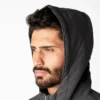 Chaqueta de lona de algodón con forro polar de pelo largo