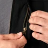 Chaqueta de lona de algodón con forro polar de pelo largo