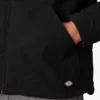 Chaqueta de lona de algodón con forro polar de pelo largo