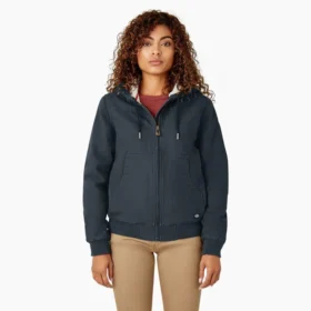 Chaqueta de lona de algodón para mujer con forro polar Chaqueta de lona de algodón para mujer con forro polar