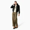Chaqueta de lona de algodón para mujer con forro polar Chaqueta de lona de algodón para mujer con forro polar