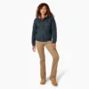 Chaqueta de lona de algodón para mujer con forro polar Chaqueta de lona de algodón para mujer con forro polar