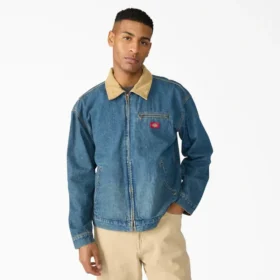 Chaqueta de pintor de denim