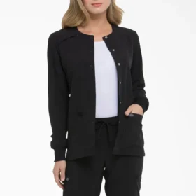 Chaqueta de trabajo con botones a presión Eds Essentials para mujer Chaqueta de trabajo con botones a presión Eds Essentials para mujer