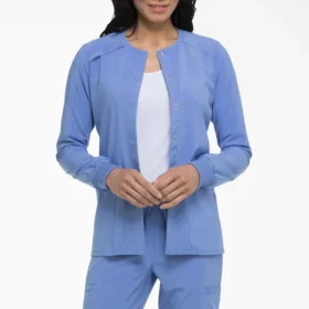 Chaqueta de trabajo con botones a presión Eds Essentials para mujer Chaqueta de trabajo con botones a presión Eds Essentials para mujer