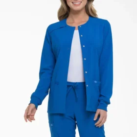 Chaqueta de trabajo con botones a presión Eds Essentials para mujer Chaqueta de trabajo con botones a presión Eds Essentials para mujer