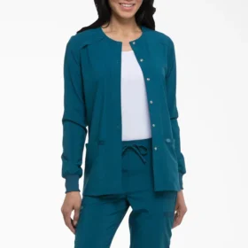 Chaqueta de trabajo con botones a presión Eds Essentials para mujer Chaqueta de trabajo con botones a presión Eds Essentials para mujer