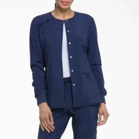 Chaqueta de trabajo con botones a presión Eds Essentials para mujer Chaqueta de trabajo con botones a presión Eds Essentials para mujer