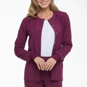 Chaqueta de trabajo con botones a presión Eds Essentials para mujer Chaqueta de trabajo con botones a presión Eds Essentials para mujer