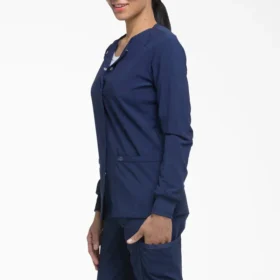 Chaqueta de trabajo con botones a presión Eds Essentials para mujer Chaqueta de trabajo con botones a presión Eds Essentials para mujer