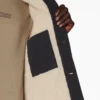 Chaqueta de trabajo con forro de lona de algodón lavada a la piedra