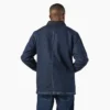 Chaqueta de trabajo de denim con forro de manta